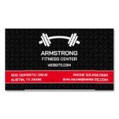 Carte De Visite Magnétique Salle De Fitness (devant)