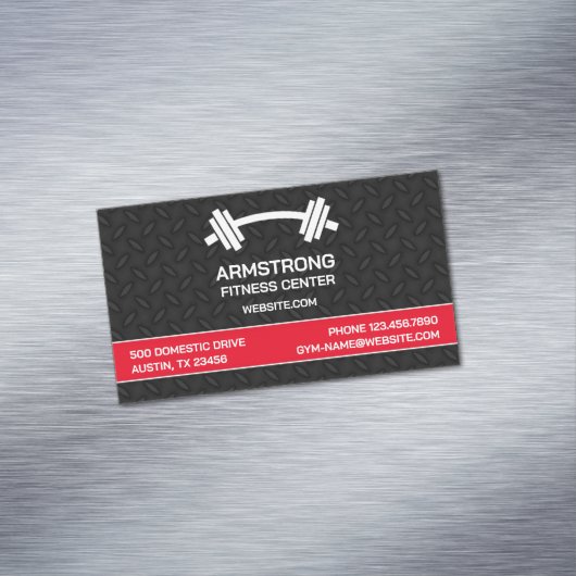 Carte De Visite Magnétique Salle De Fitness (In Situ)