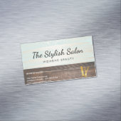 Carte De Visite Magnétique Salon de beauté Brossé Gold (In Situ)