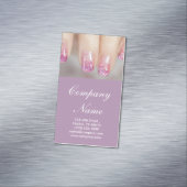 Carte De Visite Magnétique salon de beauté moderne girly (In Situ)