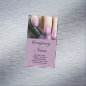 Carte De Visite Magnétique salon de beauté moderne girly (In Situ)