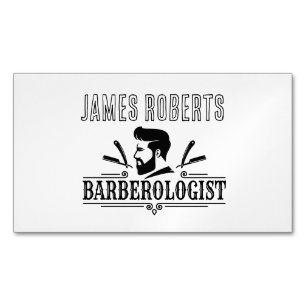 Carte De Visite Magnétique Salon de coiffure Coiffeur Professionnel Barbier