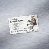 Carte De Visite Magnétique Salon de coiffure rétro (In Situ)