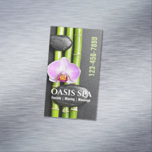 Carte De Visite Magnétique Salon Zen Aromathérapie Massage Thérapie Beauté SP