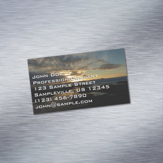Carte De Visite Magnétique San Diego Sunset III Superbe paysage californien (In Situ)