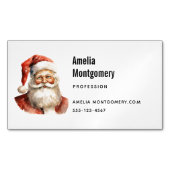 Carte De Visite Magnétique Santa Claus Retro Christmas (devant)