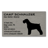 Schnauzer Chien Silhouette (Oreilles naturelles) F