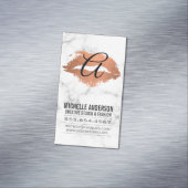 Carte De Visite Magnétique Script Monogram Kiss Stain Marque (In Situ)