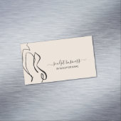 Carte De Visite Magnétique Sculpture corporel beige esthétique (In Situ)