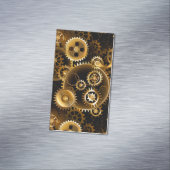 Carte De Visite Magnétique Seamless Steampunk Brass Gears (In Situ)