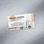 Carte De Visite Magnétique Semi Truck | Movers | Moving Boxes (In Situ)