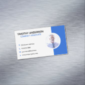 Carte De Visite Magnétique Senior Business Man | Société (In Situ)