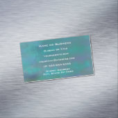 Carte De Visite Magnétique Sérénité Abstraite verte et violette (In Situ)