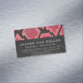 Carte De Visite Magnétique Serpent noir et rouge (In Situ)