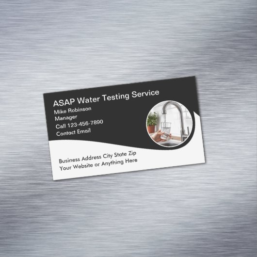 Carte De Visite Magnétique Service cool d'analyse de l'eau potable (In Situ)