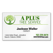 Carte De Visite Magnétique Service d'ajustement de l'arborescence (devant)