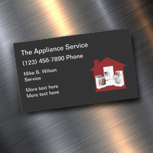 Carte De Visite Magnétique Service d'assurance pour appareils électroménagers