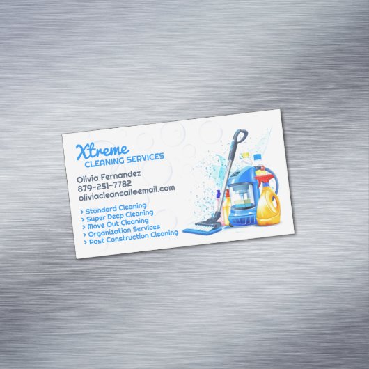 Carte De Visite Magnétique Service de nettoyage (In Situ)