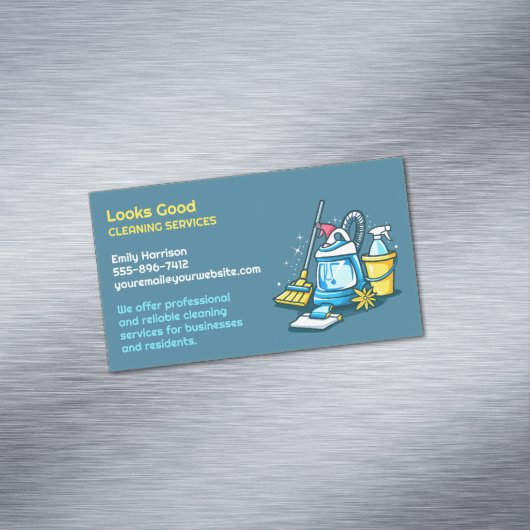 Carte De Visite Magnétique Service de nettoyage (In Situ)