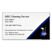 Carte De Visite Magnétique Service de nettoyage (devant)