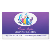 Carte De Visite Magnétique Service de nettoyage (devant)