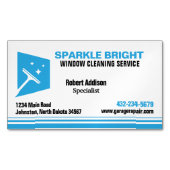 Carte De Visite Magnétique Service de nettoyage de fenêtres (devant)