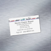 Carte De Visite Magnétique Service de réparation des moteurs maritimes (In Situ)