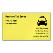 Carte De Visite Magnétique Service de taxi (devant)