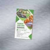 Carte De Visite Magnétique Service d'entretien de pelouse (In Situ)