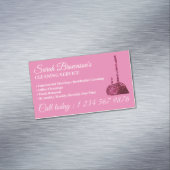 Carte De Visite Magnétique Service Janitorial Lux Pink Glitz (In Situ)