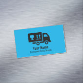 Carte De Visite Magnétique Service mobile personnalisable camion bleu (In Situ)