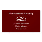 Carte De Visite Magnétique Service Moderne De Nettoyage De Maison Locale (devant)