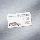 Carte De Visite Magnétique Services Auto | Concessionnaire automobile | Pièce (In Situ)