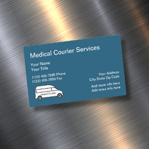 Carte De Visite Magnétique Services de coursier médical