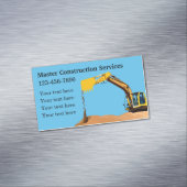 Carte De Visite Magnétique Services de déplacement de terres de construction (In Situ)