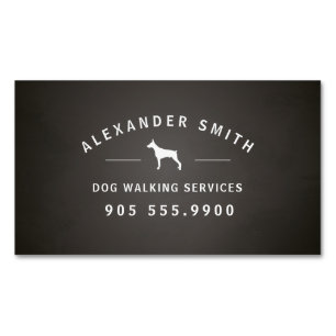 Carte De Visite Magnétique Services de marche de chien