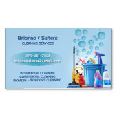 Carte De Visite Magnétique Services de nettoyage (devant)