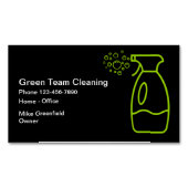 Carte De Visite Magnétique Services De Nettoyage Moderne Simple (devant)