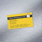 Carte De Visite Magnétique Services de nettoyage professionnel Conception de  (In Situ)