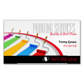 Carte De Visite Magnétique Services de peinture | Paint Rollers (devant)