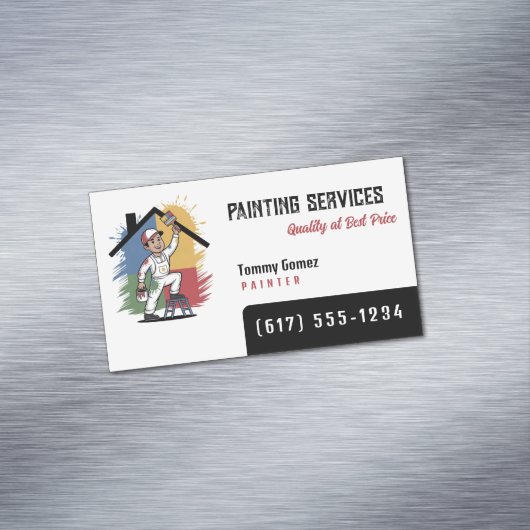 Carte De Visite Magnétique Services de peinture | Peintres (In Situ)