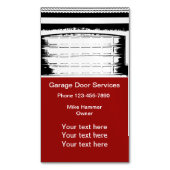Carte De Visite Magnétique Services de porte de garage (devant Vertical)