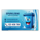 Carte De Visite Magnétique Services professionnels de nettoyage de casiers (devant)