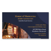 Carte De Visite Magnétique Shawarma Moyen-Orient (devant)