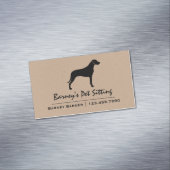 Carte De Visite Magnétique Silhouette de chien de Rhodesian Ridgeback (In Situ)