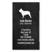 Carte De Visite Magnétique Silhouette | French chie Pet Dog (devant Vertical)