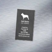 Carte De Visite Magnétique Silhouette | French chie Pet Dog (In Situ)