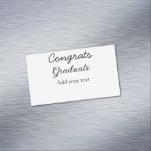 Carte De Visite Magnétique Simple congratulation graduation add your (In Situ)
