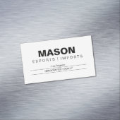 Carte De Visite Magnétique Simple | Crème (In Situ)