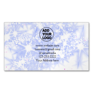 Carte De Visite Magnétique simple et minimal ajoutez votre logo/votre design